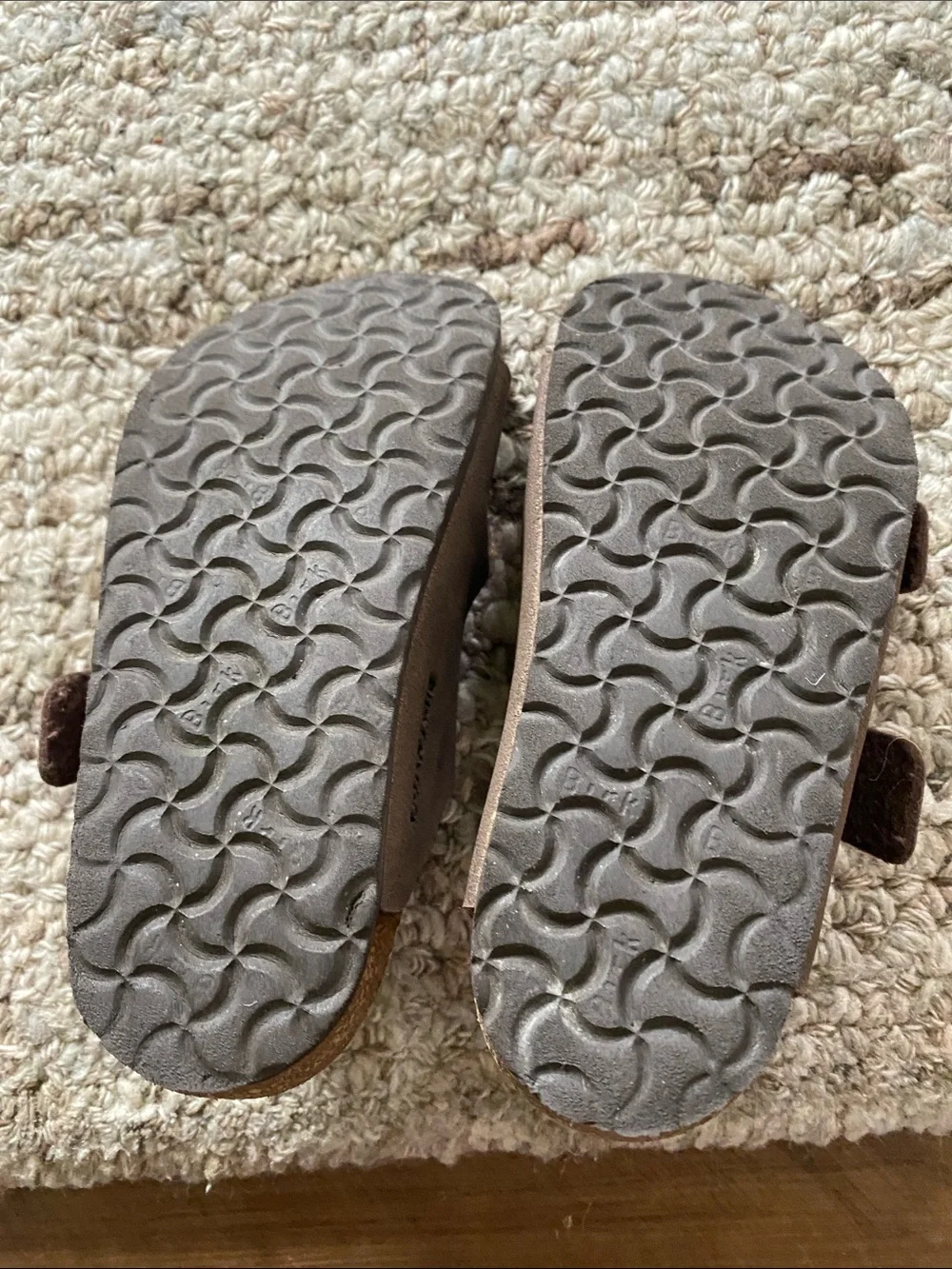 Kids Brown Double-Strap  Birkenstock Sandals